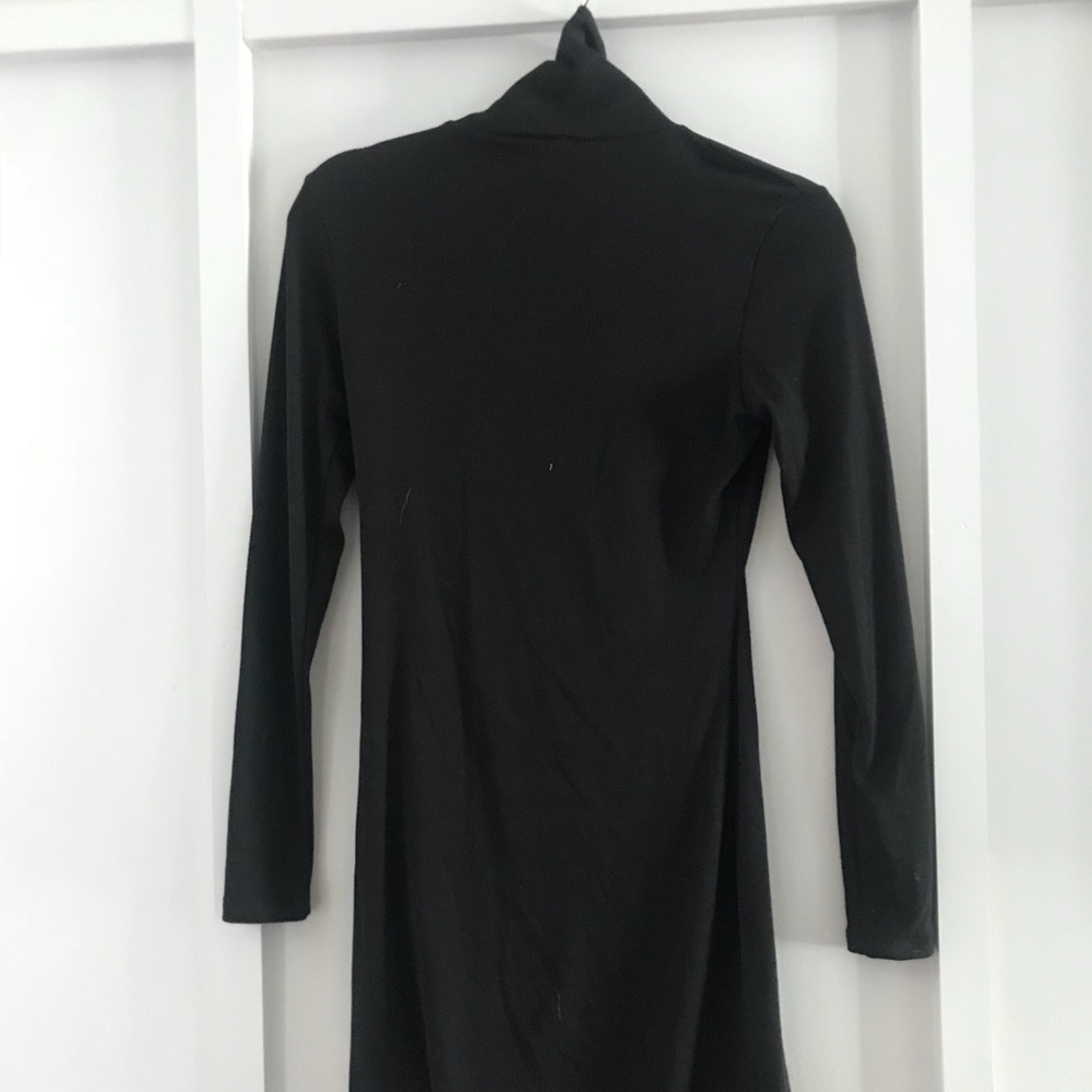 Turtleneck body con dress.
